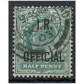 1902 O20 1/2d Blue-Green Inland Revenue Officia...