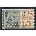 AIR MAIL 15 cent STATUE OF LIBERTY (C58) used 1959