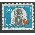 BERLIN -1967 50pf+25 'HUMANITARIAN RELEIF FUNDS...