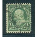 Used 279 1c Benjamin Franklin Barely Clears M04355
