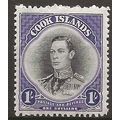 Cook Islands 1944 SG143 1/- Black & Violet Moun...