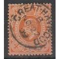 SG:: 239 used 22.11.1909 Cat £ 140.00 Orange Brown