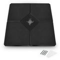 4 Pieces Square Fillable Patio Umbrella Base Se...
