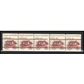 1898Ab 4c Stagecoach Fine MNH Dry Gum PNC 5/5 L...