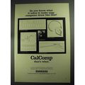 1968 CalComp Plotter and Software Ad - Draw