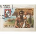Ghana 1980 Rowland Hill C4 Chief Gold Ivory Sta...