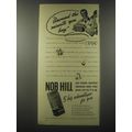 1941 Nob Hill Coffee Ad - Ground the minute you...