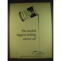 1963 Esso Extra Motor Oil Ad - The world's biggest selling motor oil