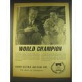 1963 Esso Extra Motor Oil with Jim Clark Ad - World Champion