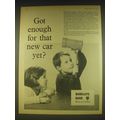 1963 Barclays Bank Ad - Got enough for that new car yet?