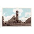 PRINTED POSTCARD OF CLOCK TOWER CARTERS GREEN W...