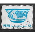 PERU 1978 75s BLUE NAZCA BOWL SG1474 FINE USED