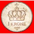 PORTRAIT (1974-1991):NORWAY★1 CROWN 1974 OLAV V...