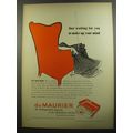 1952 Du Maurier Cigarettes Ad - Just waiting for you to make up your mind