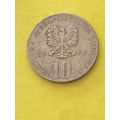 Umlaufmünze Polen 10 Zloty 1976 Prus