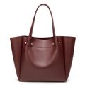 Women's Soft Faux Leather Tote Bag Purse Handba...