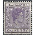 Bahamas 1948 2 1/2d Violet SG153a Mounted Mint