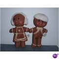 9" Vintage Gingerbread Man and Woman Christmas ...
