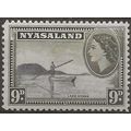 Nyasaland (BCA) 1953 SG181 9d Black & Deep Oliv...