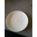 White Fluted Saucer