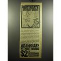 1975 Watergate Without Words Book Advertisement...