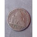 Umlaufmünze Belgien 2 Centimes 1847