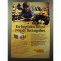1992 Eveready Rechargeable Batteries Ad - The inspiration behind rechargeables
