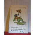 'BIRTHDAY CHILDREN' series unused antique postc...