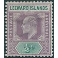 Leeward Islands 1902 ½d. dull purple & green SG...