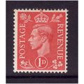 GREAT BRITAIN 1941 GEORGE VI 1d PALE SCARLET SG...