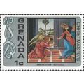 GRENADA, CHRISTMAS, Annunciation, Botticelli, grey 1976, 1c