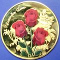 Roses For Love. Challenge Coin. Souvenir. Gold ...