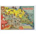 Yorkshire Map Postcard Y18