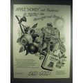 1944 Old Gold Cigarettes Ad - Moonlight and Roses