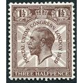 Great Britain 1929 1½d purple-brown SG 436 unused