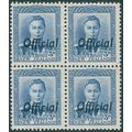New Zealand 1941 3d blue Official SGO140 unused...