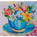 Handmade Diamond Art "Romantic" Card with Flora...