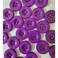 25 Purple Buttons Four Hole Round Shape Resin S...