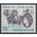 Kenya Uganda Tanganyika QEII 1954-59 15c Black ...