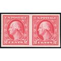 459, Mint SUPERB NH 2¢ Imperforate Coil Pair - ...