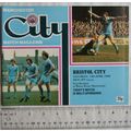 1980 programme Manchester City v. Bristol City