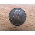 Portugal 1884 10 Reis D. Luiz 1 (Mint Error) Coin