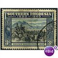 Southern Rhodesia 1940 SG57 3d Black & Blue Fin...