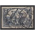 SG 63: 2 m. blue Definitive Stamp: Allegory, in...