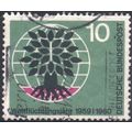 Germany 1960 - SG1240 - 10pf black, purple & gr...
