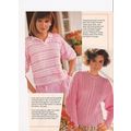Knit Sweater Pattern Striped Polo