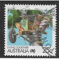 AUS 1988 25c 'LIVING TOGETHER - HOUSING' FINE U...