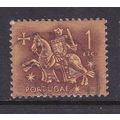 PORTUGAL 1953 1E KNIGHT VALUE USED SG1084 #1