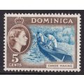 Dominica QEII 1954-62 5c Light Blue Sepia-Brown...