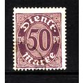 GERMANY 1922 OFFICIAL 50pf VIOLET / ROSE SG 013...